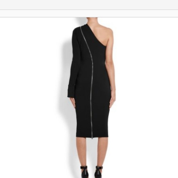 SOLD!!!Givenchy one shoulder bodycon dress blk - Picture 3 of 3